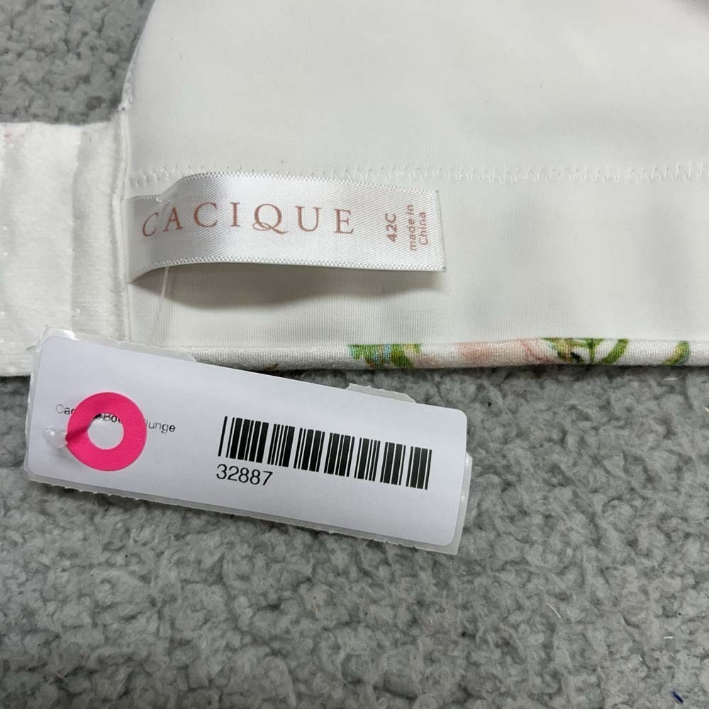 Cacique Bra 42C Push Up Bra Boost Plunge Lane Bryant - Picture 13 of 13